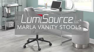 Lumisource Presents: Marla Vanity Stool