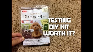 TESTING DAISO DIY KIT | IS IT WORTH IT?? needle felt! +ASMR | Tips for beginners