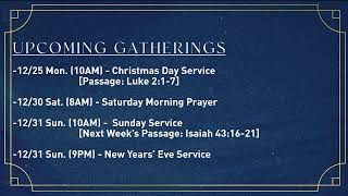 2023.12.24 CGS Christmas Sunday Service