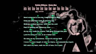 Robbie Williams - Better Man (guitar Chords & Backing Track) Accords ...