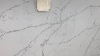 Calacatta Borghini Quartz Slabs On Show Ready For Our Customer Installation In Loughton, Essex