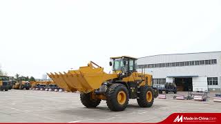 Sdlg 5t High-End Wheel Loader Shovel Loader L956fh/LG956L/L953f with Long Wheelbase for Bulk