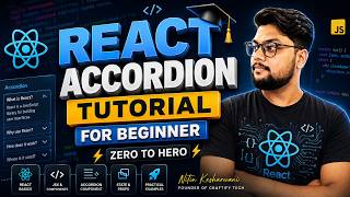 React Accordion Tutorial for Beginners | Build a Simple FAQ Accordion Component