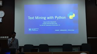 ITSC Tea talk - Applied Text Mining With Python
