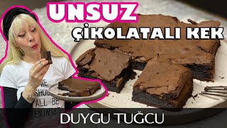 Unsuz Çikolatalı Kek Tarifi 🍫 | UN YOK! BROWNIE TADINDA KEK 🍫| Chef Duygu Tugcu