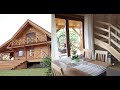Dom drewniany całoroczny wnętrze - Aranżacja wnętrza domek Jutrzenka II wydłużona - Domek z bali