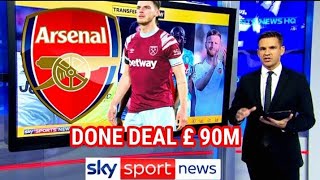 🔥 FINALLY : JUST CONFIRMED: FABRIZIO ROMANO 🤝 DECLANE RICE WELCOME TO ARSENAL. SKY SPORTS TODAY'S ..