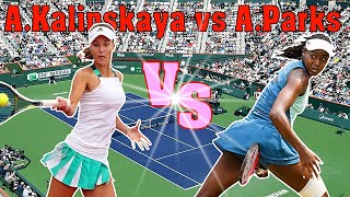 Anna Kalinskaya vs Alycia Parks 💖 Indian Wells 2023 (Full Match HD).