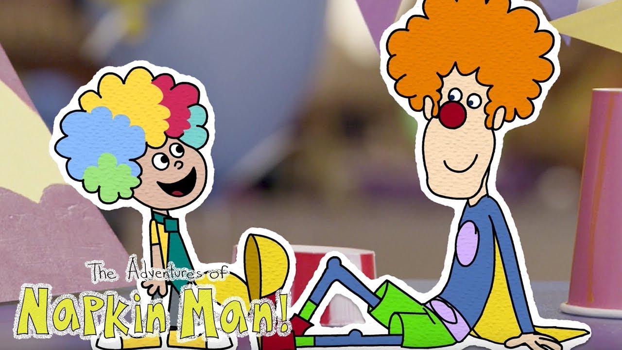 The Adventures Of Napkin Man Clowning Around Episode Cartoons For