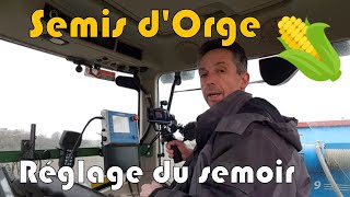 Réglage du semoir à céréales