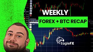 FOREX + BITCOIN Weekly Recap - EURGBP - GBPJPY - EURAUD - EURUSD - GOLD - BITCOIN!!