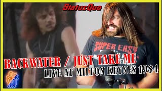 LIGHTNING! | Status Quo - Backwater / Just Take Me (Milton Keynes, End Of The Road / 1984 | REACTION