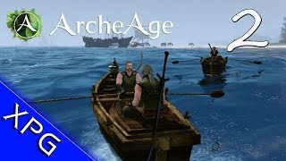 Lets Play... ArcheAge Episode 2 (Raising Horses and Row Boats)