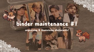 binder maintenance 1 | downsizing & setting up for comebacks