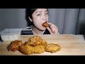 asmr 교촌 허니콤보 치킨 윙봉 닭다리 리얼사운드 먹방 real sound mukbang