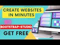 MAKE WEBSITES  WITHOUT CODE || GET BOOTSTRAP STUDIO  FREE || CLAIM STUDENT BENEFITS GITHUB