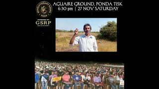 Inviting you all for the meeting in Ponda on 27/11/2021Venue: Aguaire Ground,  Ponda-Goa