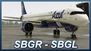 X-Plane 12 | Real World Azul Airlines Ops | Sao Paulo ✈ Rio De Janeiro | Toliss A321neo | #xplane12