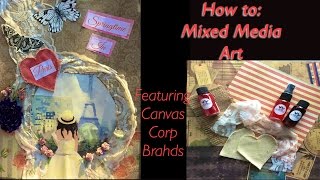 How to: Mixed Media Collage Art- Springtime in Paris !