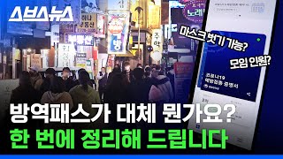 유효기간은? 모임 인원 최대 몇 명? 방역패스 궁금증 싹 다 정리해드립니다 / 스브스뉴스