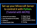 Set up your Minecraft server to control it with Python (MCPQ)