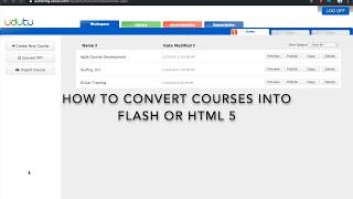 How to Convert Courses Into Flash or HTML5