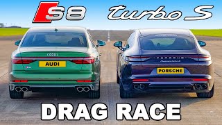 Audi S8 v Porsche Panamera Turbo: DRAG RACE