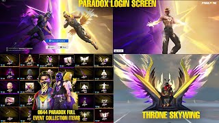 PARADOX EVENT FULL COLLECTION ITEMS REVIEW | NEXT LOGIN SCREEN OF PARADOX | NEW THRONE SKYWING