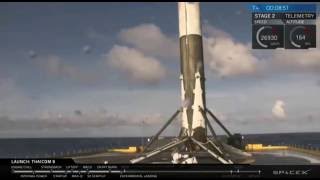 SpaceX Makes It Three In A Row - Lands First Stage On Droneship | Video