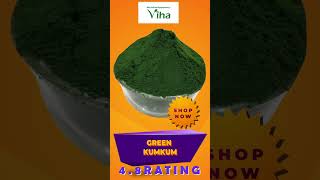 Divine and authentic Viha Kubera Green Kumkum | Viha Online Shop | Anitha Kuppusamy Viha