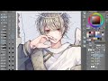 【厚塗り風】イラストメイキング2【speed painting】