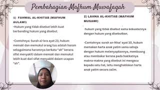 SYI6033 METODOLOGI ISTINBAT HUKUM_MAFHUM MUWAFAQAH