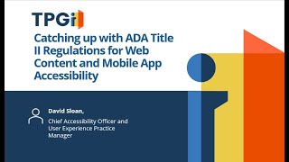 Catching up with ADA Title II Regulations for Web Content and Mobile App Accessibility