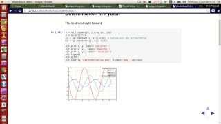 Scientific Programming Using Python : 031 : Differentiation Operation in Python