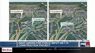 ODOT asking for public input on I-75 construction project