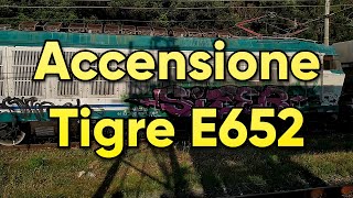 Accensione Locomotore Tigre E652.020 - San Vincenzo