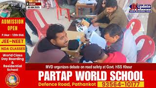 MVD organizes debate on road safety at Govt. HSS Khour