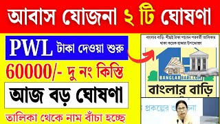 আবাস যোজনা pwl লিস্টের টাকা দেওয়া শুরু | bangla Awas yojana update | Awas yojana PWL list payment