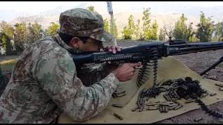 LMG (Light Machine Gun) MG-3 slow motion shooting by Pakistan Armed Forces