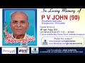 pv john 90 funeral service