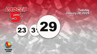 Wisconsin Lottery Evening Draw 01/28/2025