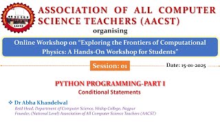 Session I Part 2 Conditional Statement Computational Physics, python