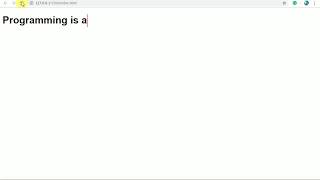 Typewriter animation effect tutorial using vanilla JavaScript