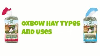 Oxbow Hay Types and Uses