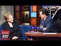 Julie Andrews Chats With Stephen Colbert About Therapy on 'The Late Show' | THR News