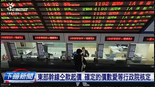 臺鐵車票平均欲起26.8% 臺北-高雄變975箍 | 公視台語台 | 20250222