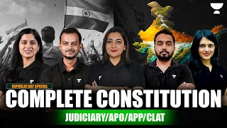 Complete Constitution Marathon | Judiciary, APO, APP, CLAT | Team Unacademy 🇮🇳