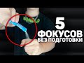 ТОП 5 ФОКУСОВ БЕЗ ПОДГОТОВКИ - ОБУЧЕНИЕ