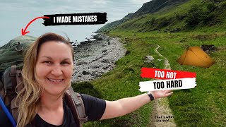 Backpacking 6 days \u0026 115km - Arran Coastal Way Part 1