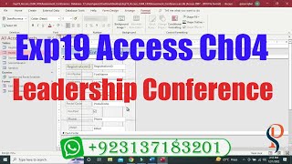 Exp19_Access_Ch04_HOEAssessment - Leadership Conference 1.1 | exp19 access ch04 | @PearsonSolution